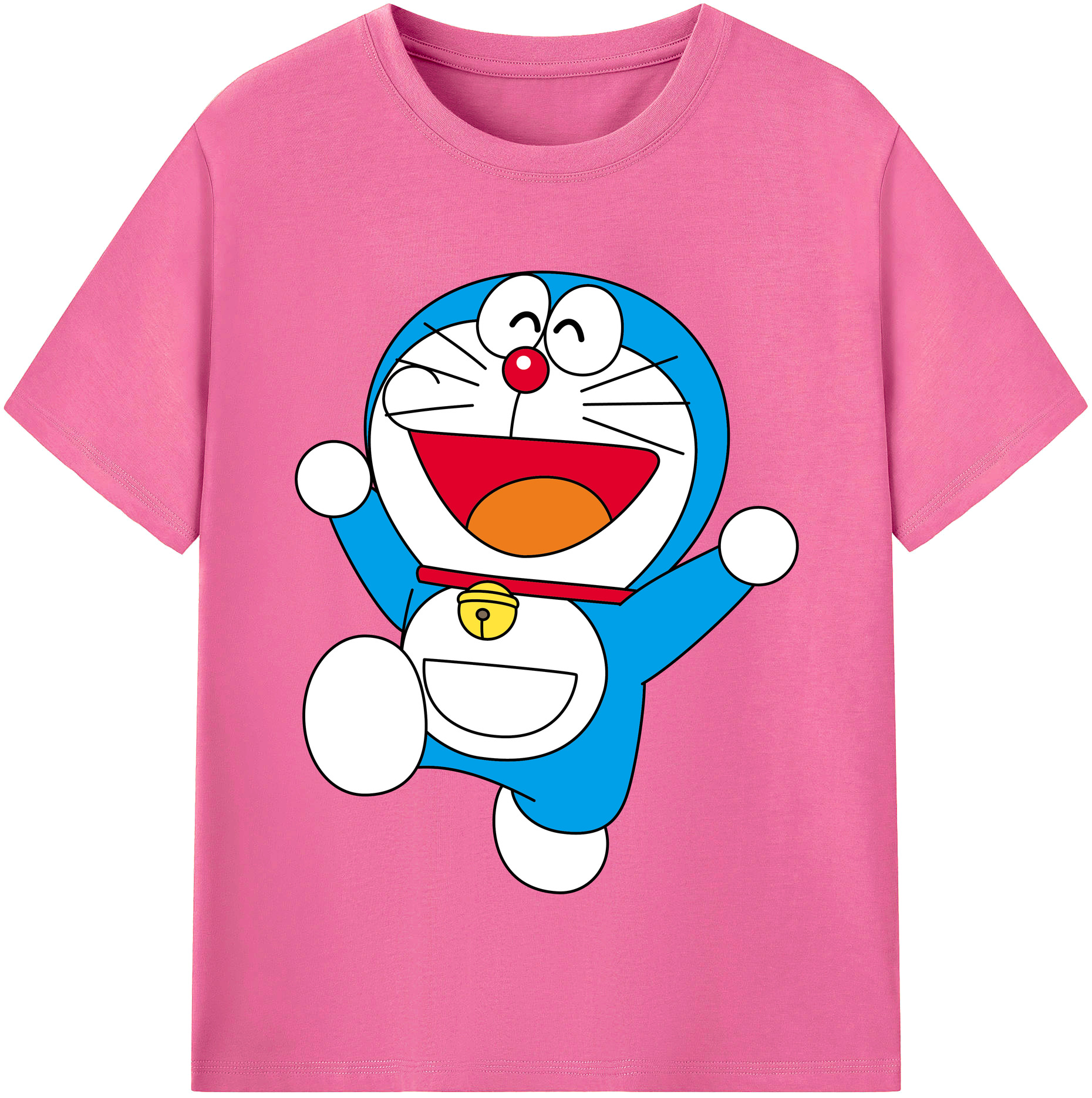 （画像用） ドラえもん Doraemon レディースカジュアルプリントTシャツ（綿100％）